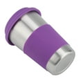 thumbnail image 2 of 500ml Stainless Steel Drinking Cup with Silicone Cover and Lid - Heat Insulation Bottle in Purple, 2 of 8