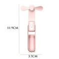 thumbnail image 3 of New Electric Fan Multicolor and Power Bank USB Rechargeable 3 in 1 Pocket Folding Fan With Light RED, 3 of 8