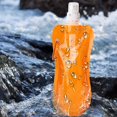 thumbnail image 2 of Folding Outdoor Sports Portable Water Bag Reusable Collapsible Water Bottle for Riding Hiking, 2 of 8