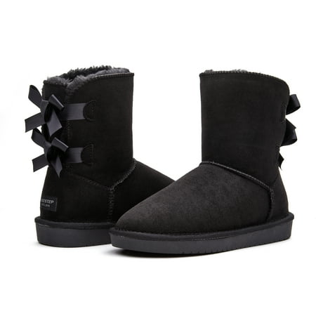 

Weestep Womens Twin Bow Tall Classic Waterproof Winter Rain Snow Boots