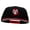 Red Black, variant on Biker Face Embroidered Wool Blend Pro Style 2 Tone Snapback - Grey Navy OSFM