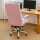 thumbnail image 5 of Funda para silla de oficina FORCHEER, reposabrazos grande de terciopelo rosa, 5 of 7
