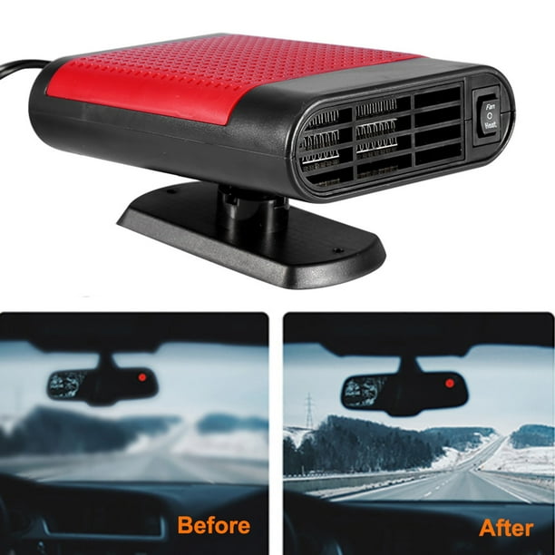 Calentador Eléctrico Portátil Para Ventana De Coche, Desempañador De Ventilador Con Motor Sin Escobillas Para Calentamiento Rápido, 12V