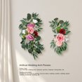 thumbnail image 3 of 2pcs Réaliste Mariage Arc Fleurs Décor Exquis Sans Fanée avec des Clips Pratiques pour l'Intérieur à l'Extérieur, 3 of 7