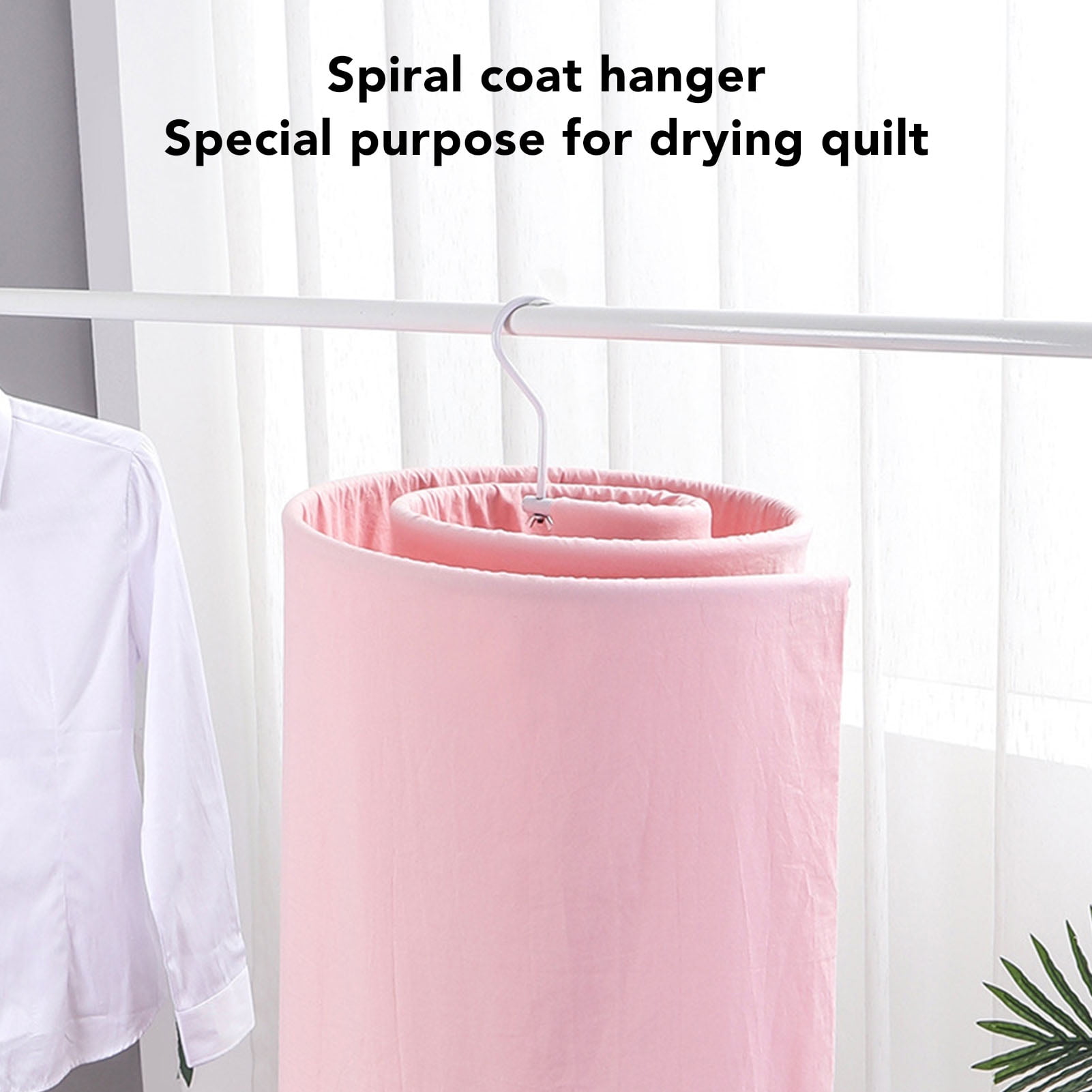 FitBest Round Spiral Quilt Sheets Hanger Innovative Rotating Quilt