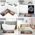 thumbnail image 4 of SKYSONIC Cute Dog Toybear Kitchen Rugs 2 Pieces, Fall Leaves Floor Mat Room Area Rug Washable Carpet Perfect for Living Room Bedroom Entryway, 4 of 7