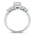 thumbnail image 3 of Pompeii 1 1/2Ct TW Oval Cut Engagement Ring 14k White Gold Lab Grown (G/H,VS1-VS2), 3 of 7