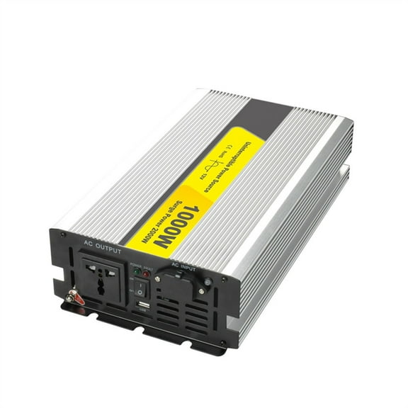 1000W Peak 12V Solar Inverter Car/Outdoor/Home Digital Pure Sine Wave Power Inverter Camping Boat Converter Power Inverter RV Inverter ,Multiple Safety Protections