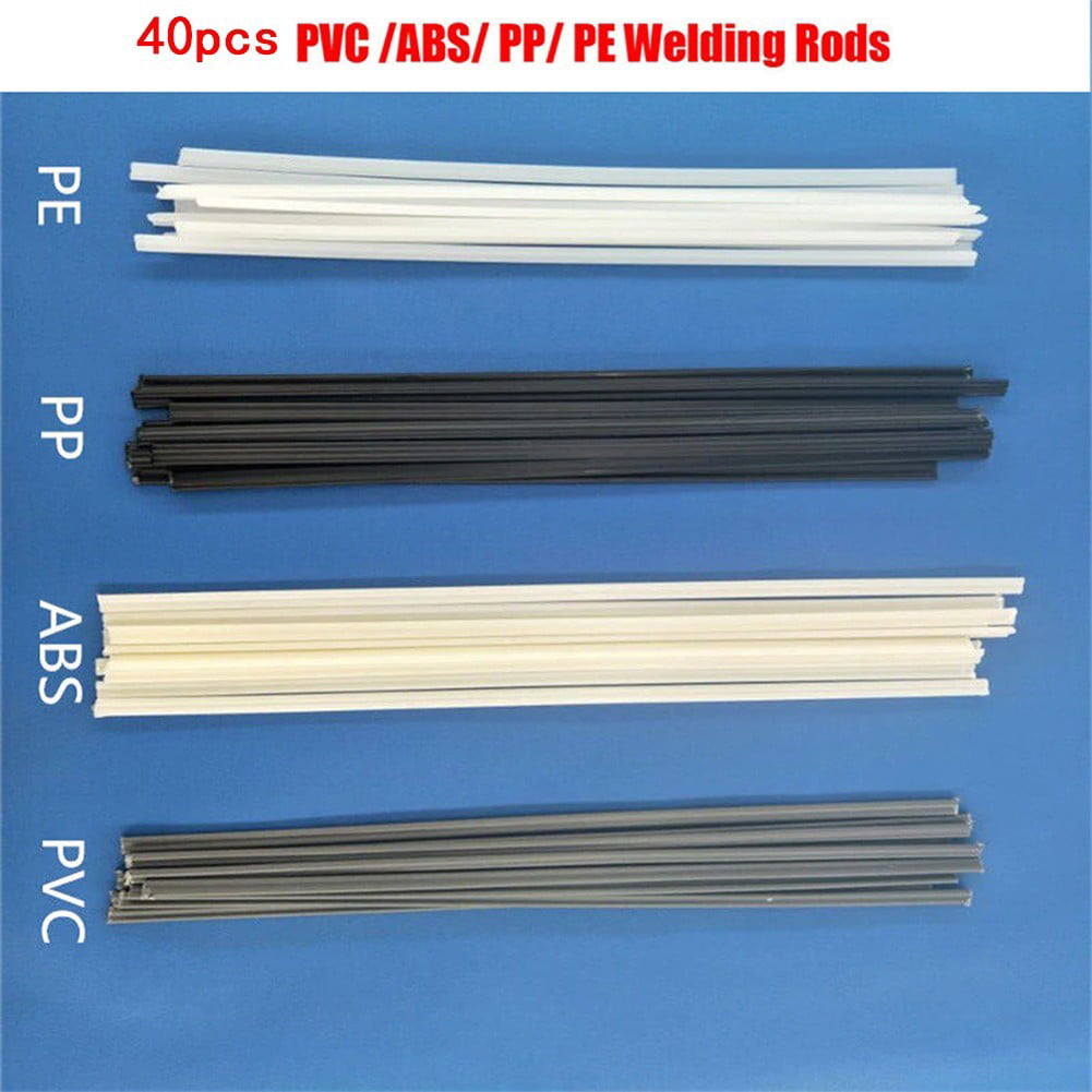 ABS Plastic welding rods mix 3mm triangular+6mm flat blue 20 pcs 