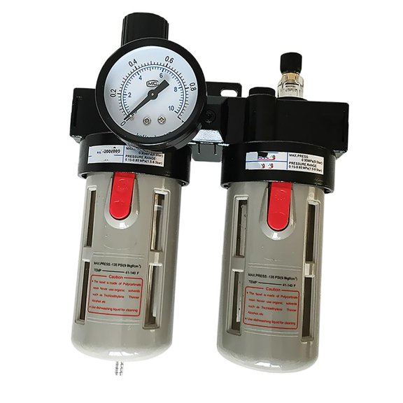 BFC3000 Air Compressor Filter Water Oil Separator Pressure Gauge