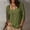 Green women's square neck blouse a1, variant on Loose Fit Square Neck Button Down Blouse for Women, Plus Size 3/4 Sleeve Casual Top, Soft Stretchy Boho Tee for Fall Winter Daily Wear, White S