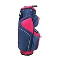 thumbnail image 5 of Majek Ladies Navy Blue Pink Golf Bag 9 inch 14-way Friendly Separator Top, 5 of 9