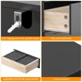 thumbnail image 6 of 9-Drawer Dresser, Black & White Chest of Drawers, Storage Cabinet for Bedroom, Living Room, Hallway, Entryway, Office, 6 of 7