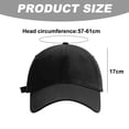thumbnail image 2 of Gorra de béisbol con circunferencia de cabeza grande ajustable de 57 a 61 cm, gorra de béisbol suave para hombres y mujeres, gorra de verano de color sólido, 2 of 5