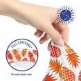 thumbnail image 5 of Orange Office Chair Slipcover, Vintage Pattern of Tropical Exotic Climate Fruits Pineapples Hawaii Summer Design, Protective Stretch Decorative Fabric Cover, Standard Size, Orange White, by Ambesonne, 5 of 5