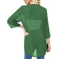 thumbnail image 2 of ORUYROP Womens Sheer Kimono Jacket Lightweight Cardigan Blouse Loose Fit Beach Swimsuit Cover Up, 2 of 5
