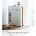 thumbnail image 6 of Yamazaki Home Tosca Bread Box Keeper Holder Container, Metal Bread Holder Saver, Slim Space Saving Counter Storage - Vertical - Steel + Wood, 6 of 8