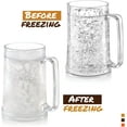 Luxail Freezer Beer Mug, DoubleWalled Insulated Gel Soda Cup, Plastic