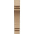 thumbnail image 2 of 6"W x 12"D x 36"H Thin Pescadero Rough Cedar Woodgrain TimberThane Corbel, Primed Tan, 2 of 6
