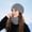 Dark Gray, variant on Women's Knitted Hat and Scarf Set Fleece Lined Thickened Warm Ear Protection for Outdoor Activities