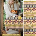 thumbnail image 5 of Geometric Diamond Yellow Pattern Round Tablecloth 60"x60", Wrinkle Resistant Wipeable Table Cover for Kitchen Dining Room Picnic Patio and Party, 5 of 6