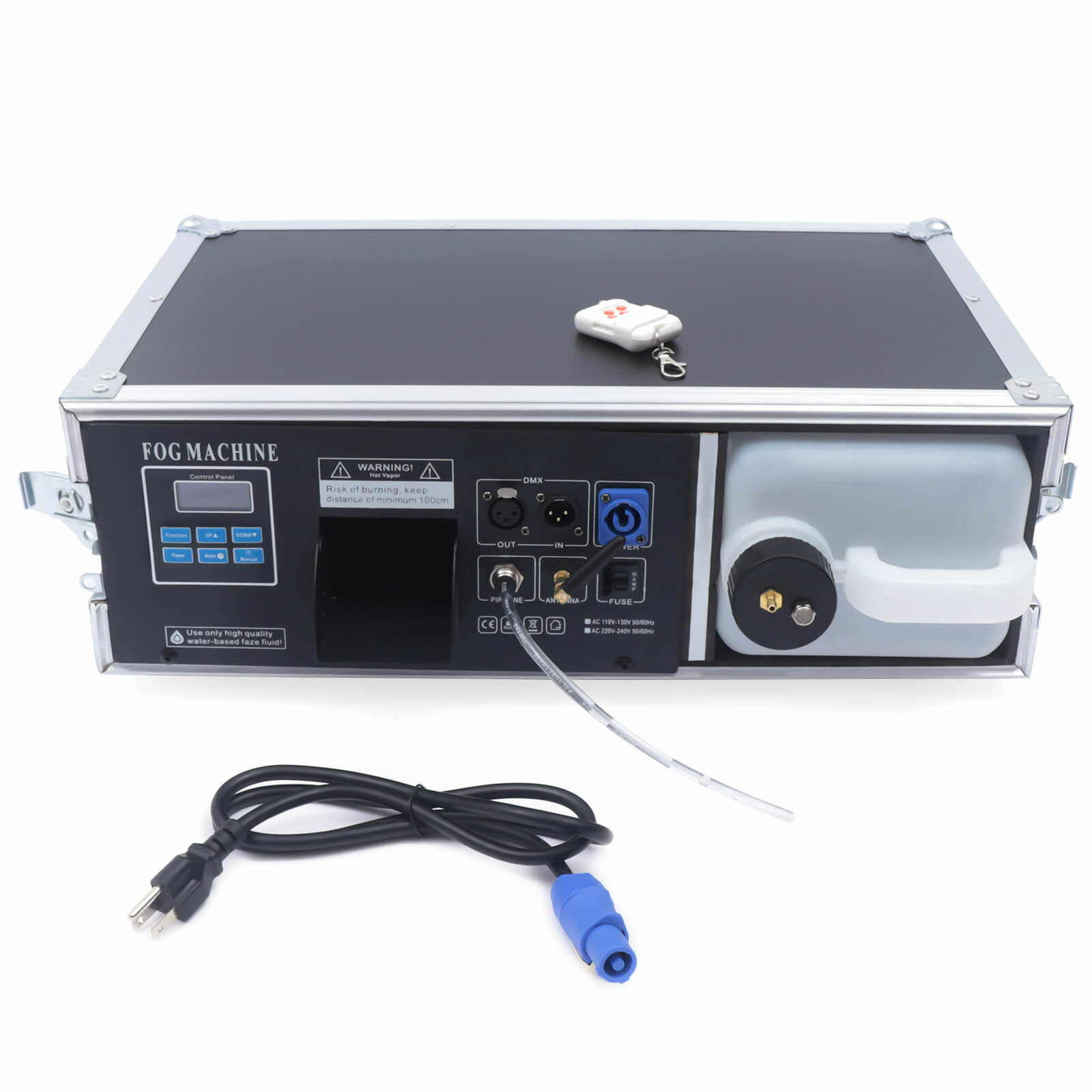 Fog Machine, Smoke Machine, Portable Fog Machine Outdoor, Voltage: AC 110-130V 50/60Hz, Power: 1500W, Water Tank Capacity: 3L/101.45oz