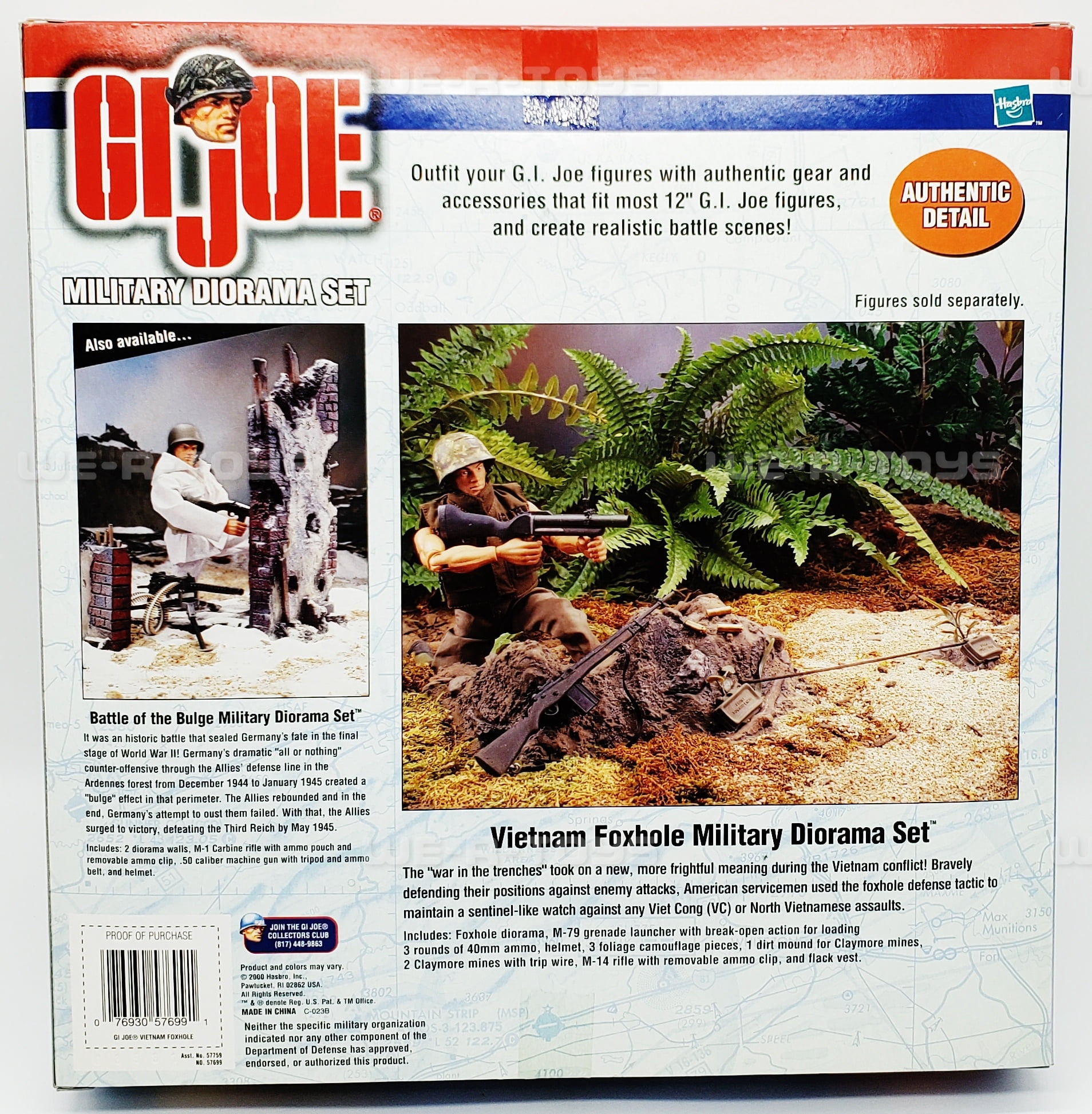 GI Joe Vietnam Foxhole Military Diorama Set Hasbro 2000 #57699 NEW