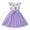 Purple, variant on Dresses For Girls Short Sleeve Floral Prints Princess Dance Party Clothes Toddler Girls ,Size 3 Years-4 Years