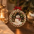 thumbnail image 5 of Acrylic Christmas Ornaments DIY Pearl Art Kits for Adults, Snowman Hanging Diamond Art Christmas Ornaments Set with Pearls, Special-Shaped Gems & Velvet Ribbon, Christmas Decor Craft, 5 of 7