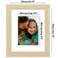 thumbnail image 5 of Americanflat 8x10 Picture Frame with Shatter-Resistant Glass with 5x7 Mat Display Photo Hudson - Natural Oak, 5 of 9