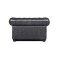 thumbnail image 4 of Home Square 2 Piece Leather Chesterfield Accent Chair Set In Gray, 4 of 11