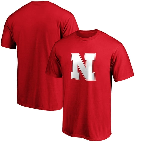 Men's Red Nebraska Huskers Team Logo T-Shirt