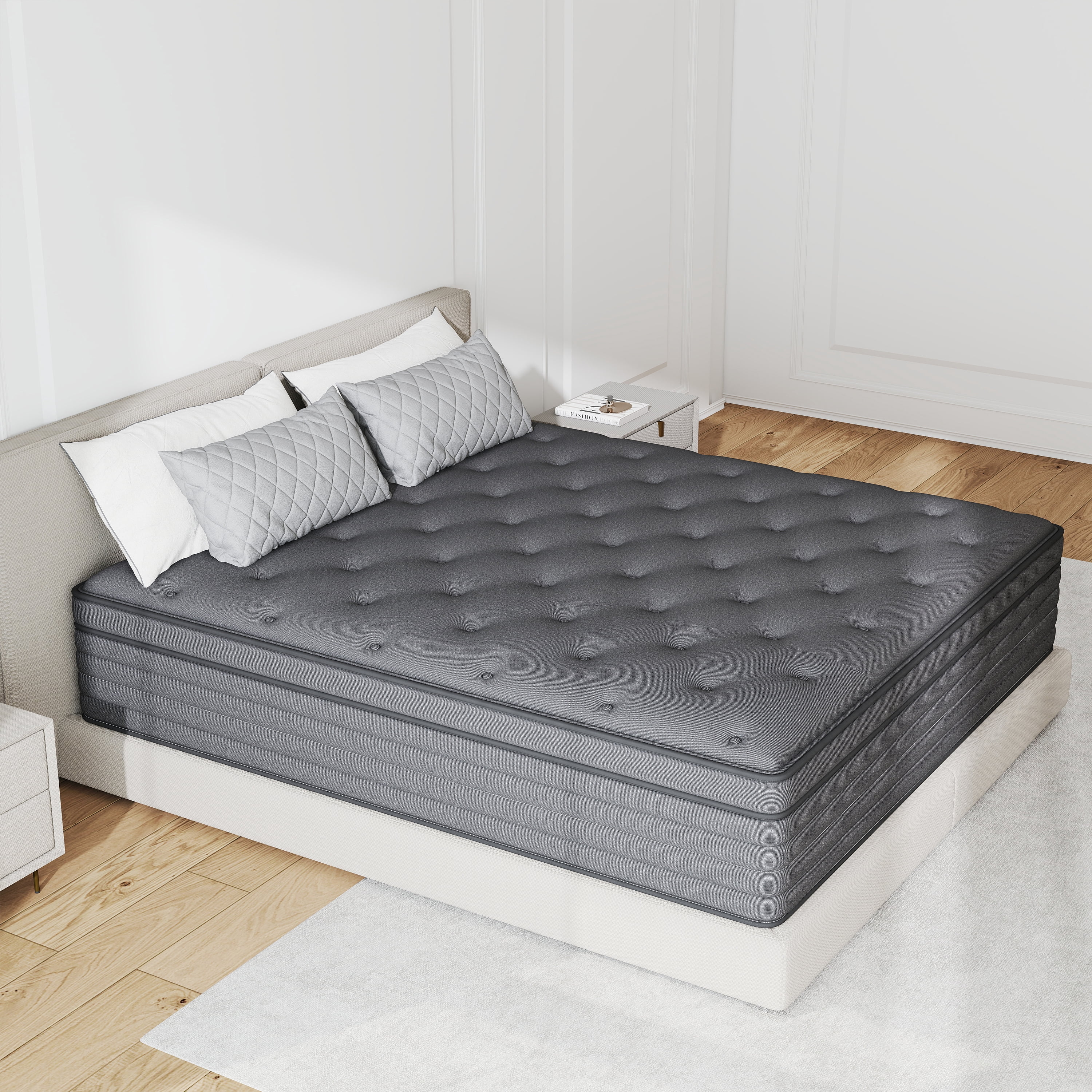 12 inch Full Mattress Gel Memory Foam Spring Hybrid Mattress In A Box,Medium Firm