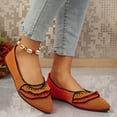 thumbnail image 4 of Quaouag Mules for Women Flats Comfortable Pointed Toe Women Mules, 4 of 7