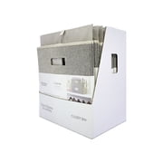 Better Homes & Gardens Cube Storage Bin with Handles, 12.75in W x 15in D x 12.75in H - Polyester & Cotton