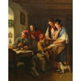 thumbnail image 3 of Josef Danhauser 20x24 Black Modern Framed Museum Art Print Titled - The Lotterielos (1838), 3 of 5