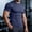 Navy, variant on WIZUTIZ Men's Compression Shirts Short Sleeve Athletic Workout T-Shirt Running Tops Cool Dry Active Gym Undershirt
