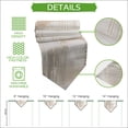 thumbnail image 5 of Beige Abstract Table Runner Linen Burlap Table Runner 120 Inches Long Modern Gradient Mottled Vintage Stripes Dresser Scarves for Kitchen Island Coffee Dining Room Party Holiday Decoration 13"x120", 5 of 8
