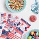 thumbnail image 5 of 100 bolsas de plástico transparentes para dulces, con estampado de bandera estadounidense, para fiestas y decoraciones del Día de la Independencia, 5 of 7