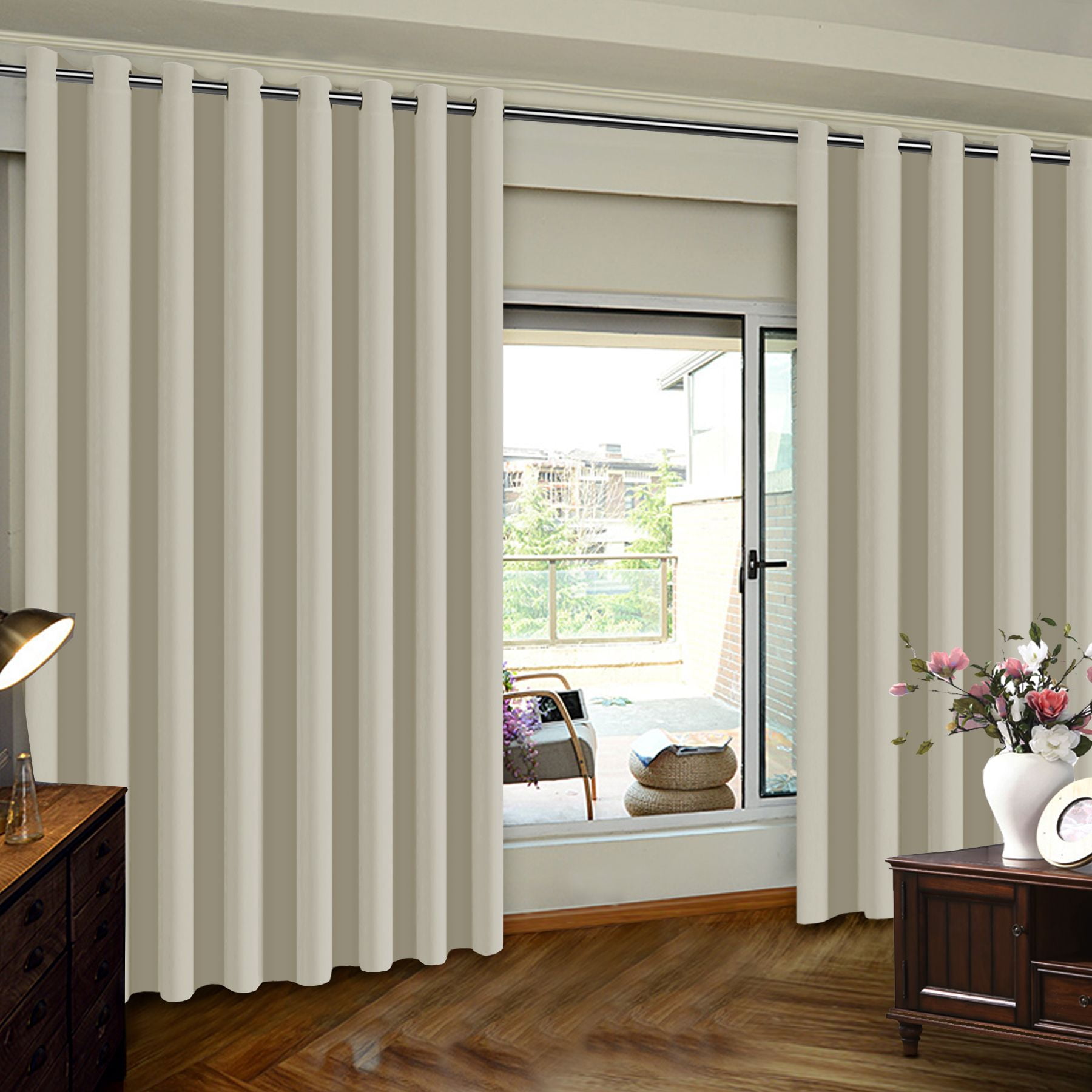 Wide Window Curtains Rooms hgtv simples cortina grommet foter