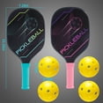 thumbnail image 6 of NETNEW Pickleball Paddles Pickleball Set of 2 Paddles, 4 Indoor Outdoor Pickleball Balls, Pickleball Paddle Set of 2 Wood Pickleball Racket Pickleball Racquets Gifts for Men Women All Levels & Ages, 6 of 6