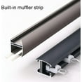 thumbnail image 3 of GXCZ Curtain Double Rods Ceiling Curtain Tracks System, Aluminium, Heavy-Duty Curtain Track For Home Room Dividers, Caravan Curtains, Shower Curtains(Color:Black-A,Size:4m/13.1ft), 3 of 7