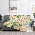 thumbnail image 1 of Stamen Tiling Pattern Throw Blanket, Super Soft Anti-Pilling Flannel Bed Blankets, 60"x50", 1 of 1