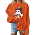 thumbnail image 2 of Kaliqueen Crewneck Sweatshirt Halloween-themed prints Long Sleeve Pullover Casual Gothic Fall Clothes 2025, 2 of 3