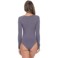 thumbnail image 2 of Long Sleeve Body Suit-Breathable Cotton Stretch, 2 of 3