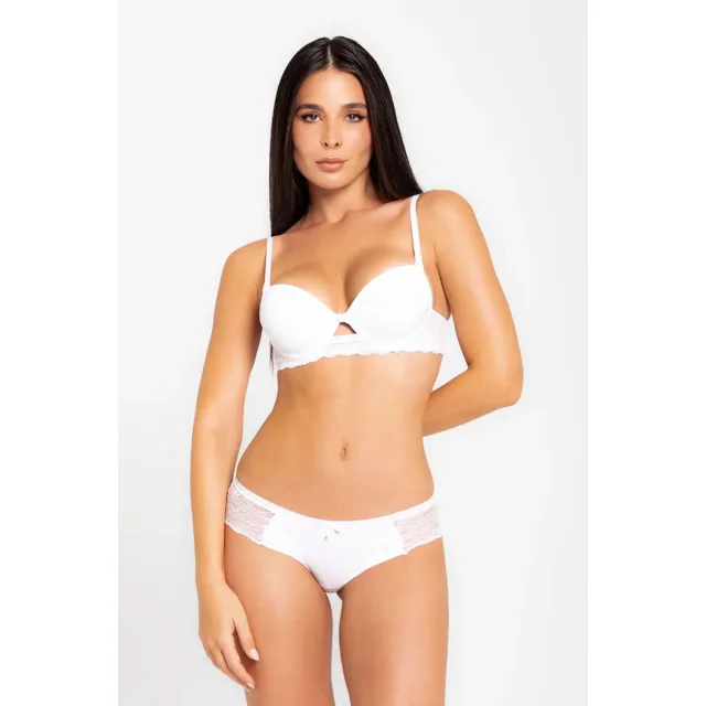 Panty Cachetero Invisible Microfibra / Encaje (020360) blanco XL Diane & Geordi Colombia 020360