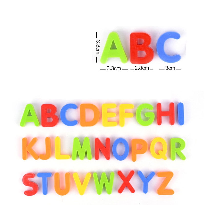 26 PC KIDS CHILDREN MAGNETIC ALPHABET ABC LEARNING SET TOY FRIDGE MAGNETS 
