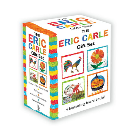 The Eric Carle Gift Set: The Tiny Seed; Pancakes, Pancakes!; A House for Hermit Crab; Rooster's Off to See the World (Boxed Set) (Board