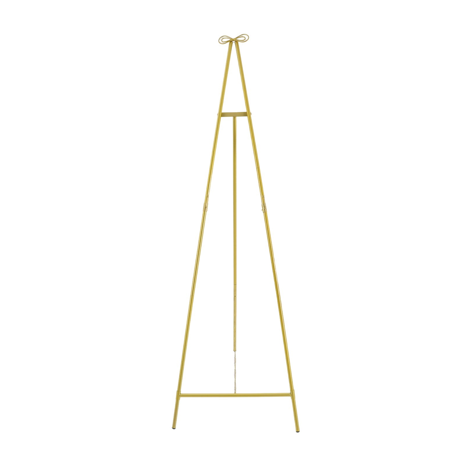 1 PCS  54. 5*156. 5cm/21. 46*61. 61in Display Easel Stand, 5kg/11. 02lbs Load-bearing Capacity, Floor Standing Easel, Display Stand for Wedding(Gold)