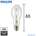 thumbnail image 2 of Philips 150w BD17 2100k E26 Clear Ceramalux HID Light Bulb, 2 of 2